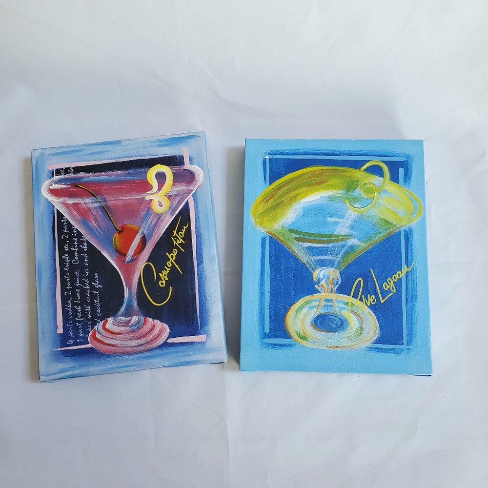 Small Cocktail Drinks Canvas Prints